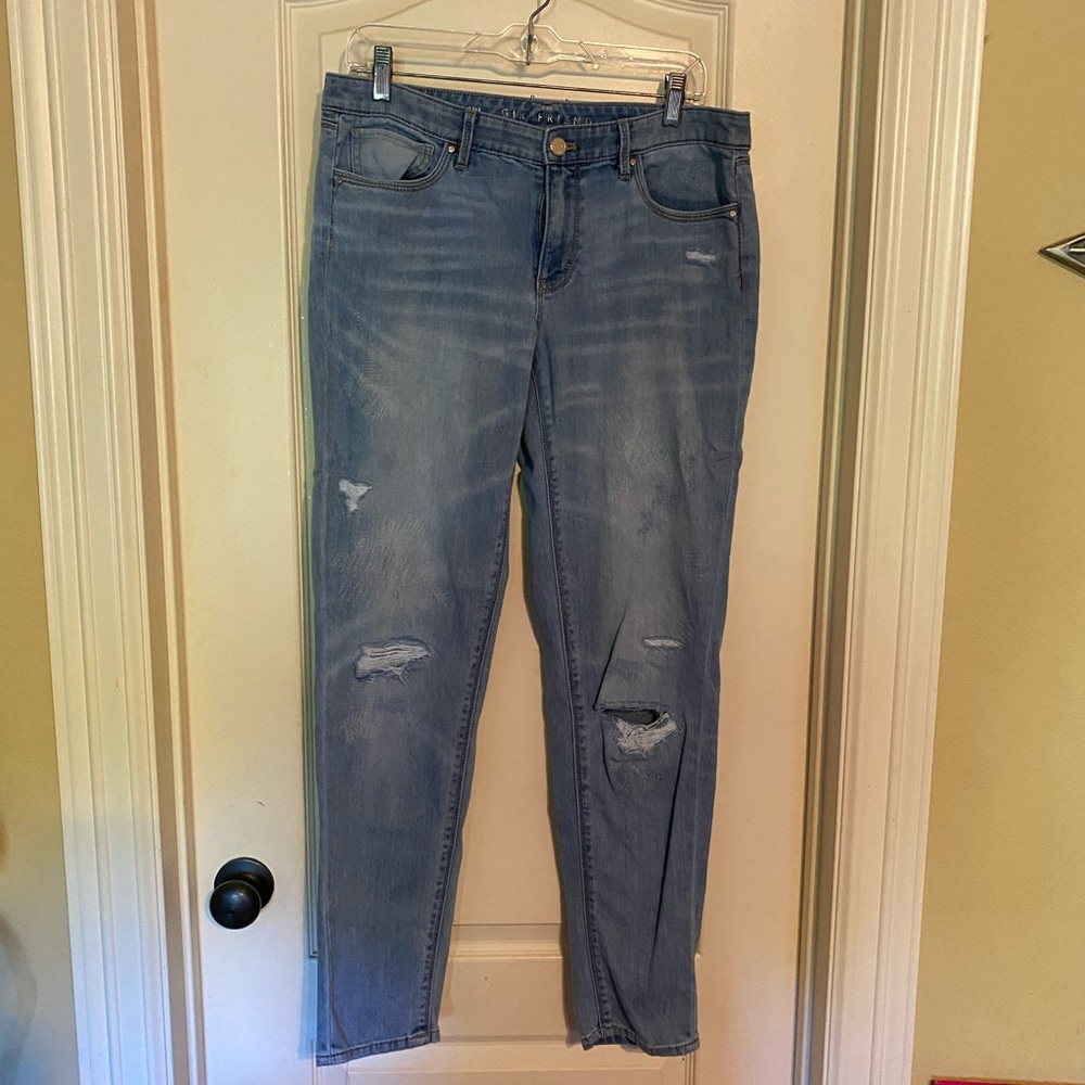 WHBM JEANS GIRFRIEND STYLE SZ 10 L Ankle length